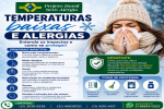 As temperaturas baixas chegam, algumas alergias e doenças respiratórias podem piorar.